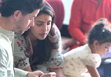 Priyanka Chopra Jonas Celebrates Dussehra at Home with Nick Jonas and Malti Marie