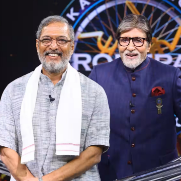 Amitabh Bachchan Pays Tribute to Nana Patekar on Kaun Banega Crorepati Set