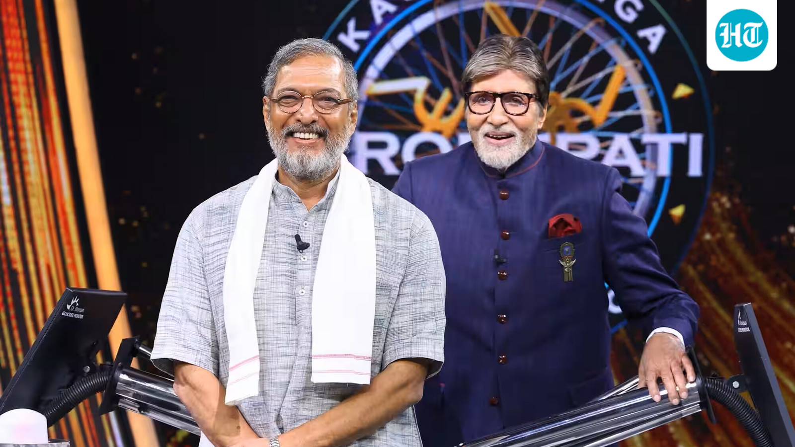 Amitabh Bachchan Pays Tribute to Nana Patekar on Kaun Banega Crorepati Set