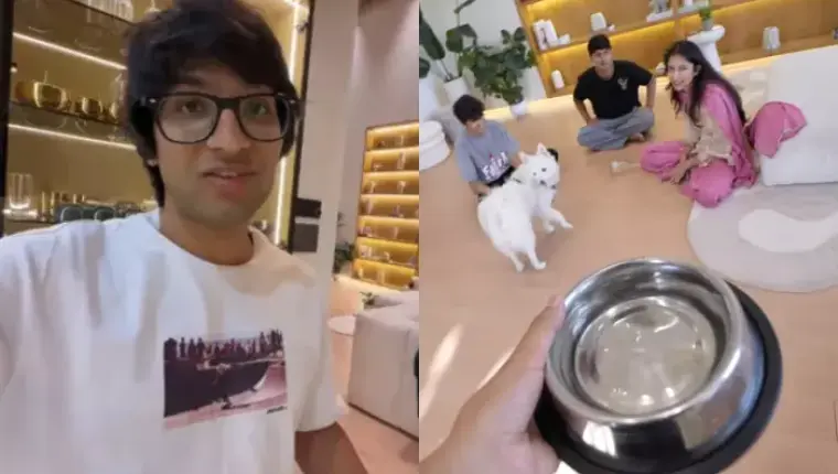 Sourav Joshi Faces Backlash After Asking Wife Avantika to Drink Water From Dog's Bowl in Vlog