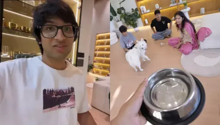 Sourav Joshi Faces Backlash After Asking Wife Avantika to Drink Water From Dog's Bowl in Vlog