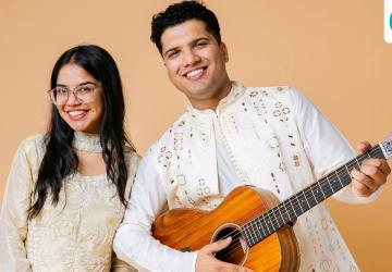 Prime Minister Narendra Modi Attends Backstage Siblings' Bhajan Session