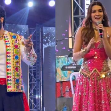 Vicky Kaushal and Kriti Sanon Attend Jamnagar Navratri Celebrations