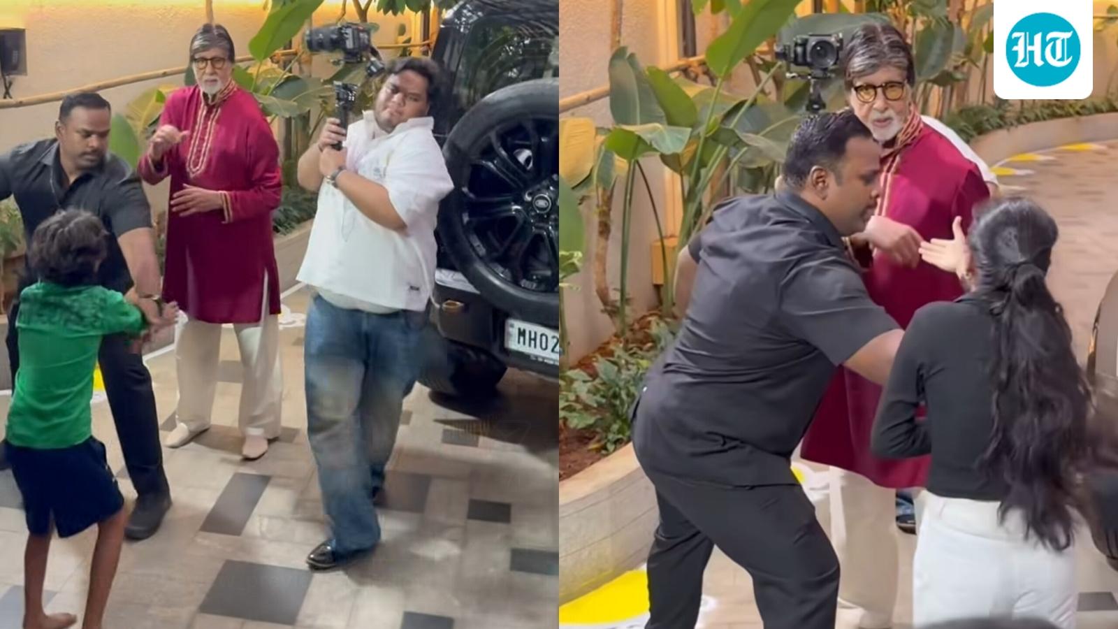 Amitabh Bachchan Greets Fans Outside His Home
