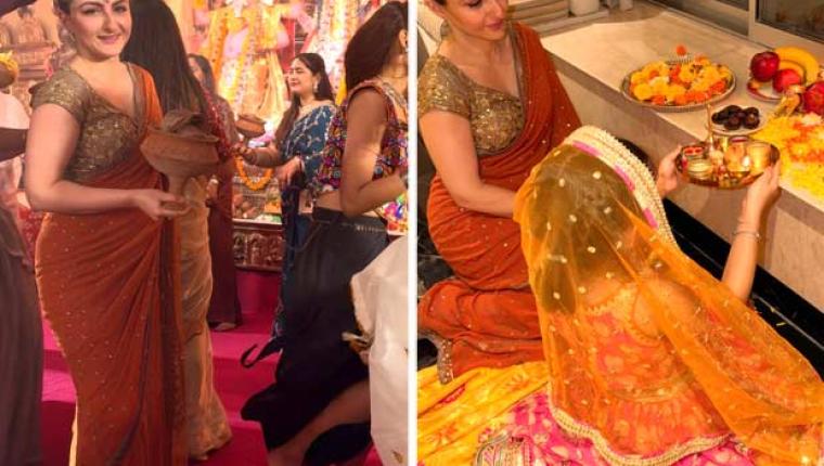 Soha Ali Khan Celebrates Durga Puja and Dussehra with Family