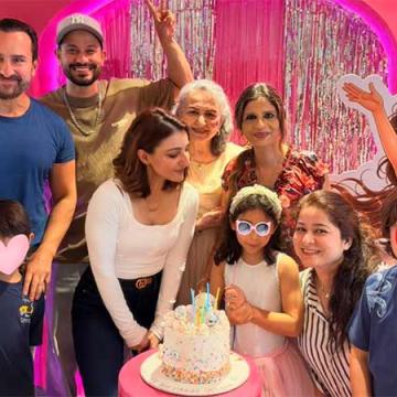 Soha Ali Khan Celebrates Daughter Inaaya's 9th Birthday With Pink Disco Party
