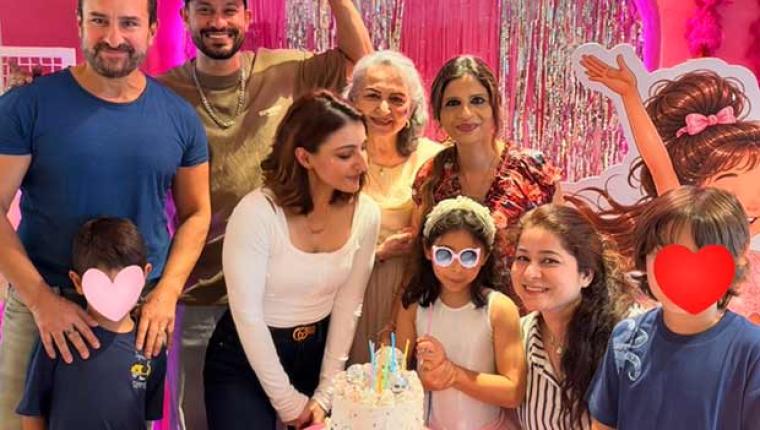 Soha Ali Khan Celebrates Daughter Inaaya's 9th Birthday With Pink Disco Party