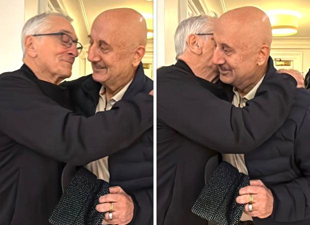 Anupam Kher Meets Robert De Niro During North America Tour
