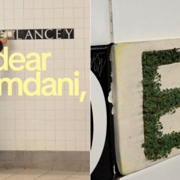 NYC Artist Replaces Missing Subway Tile with Chia Sprouts Art