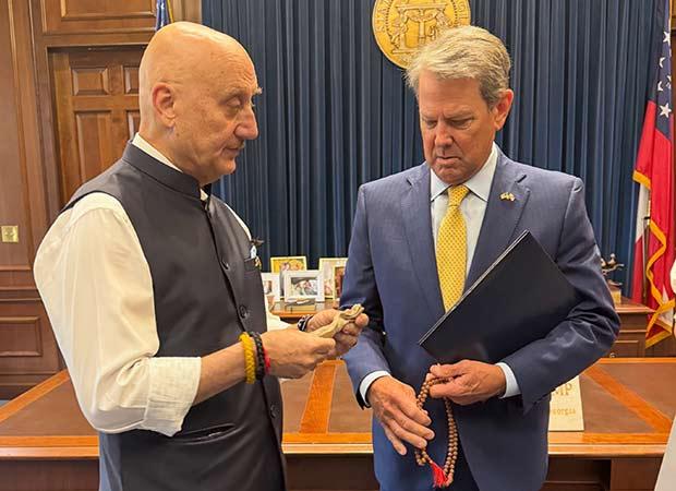 Anupam Kher Receives Commendation from Georgia Governor Brian P. Kemp