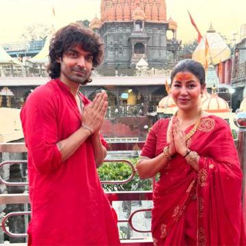 Gurmeet Choudhary and Debina Bonnerjee Visit Mahakaleshwar Jyotirlinga for Bhasma Aarti