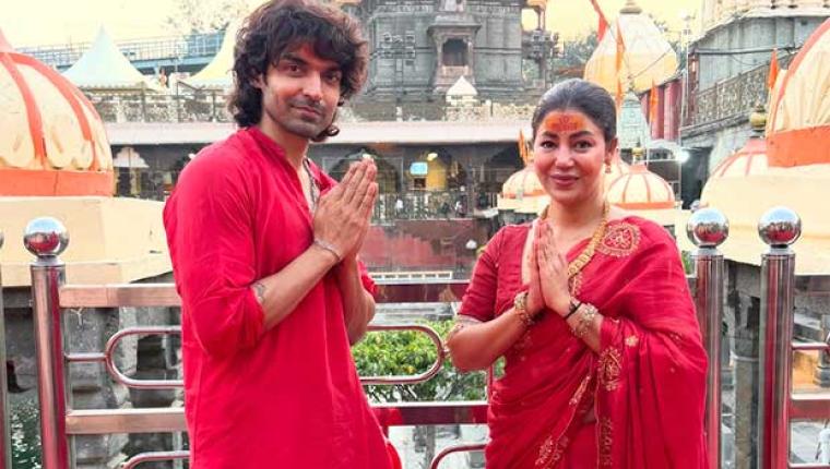 Gurmeet Choudhary and Debina Bonnerjee Visit Mahakaleshwar Jyotirlinga for Bhasma Aarti