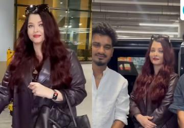 Aishwarya Rai Returns to India After Paris Fashion Week