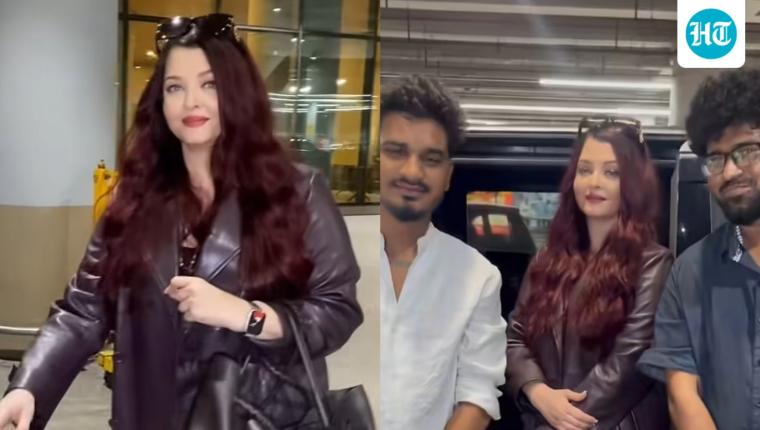 Aishwarya Rai Returns to India After Paris Fashion Week